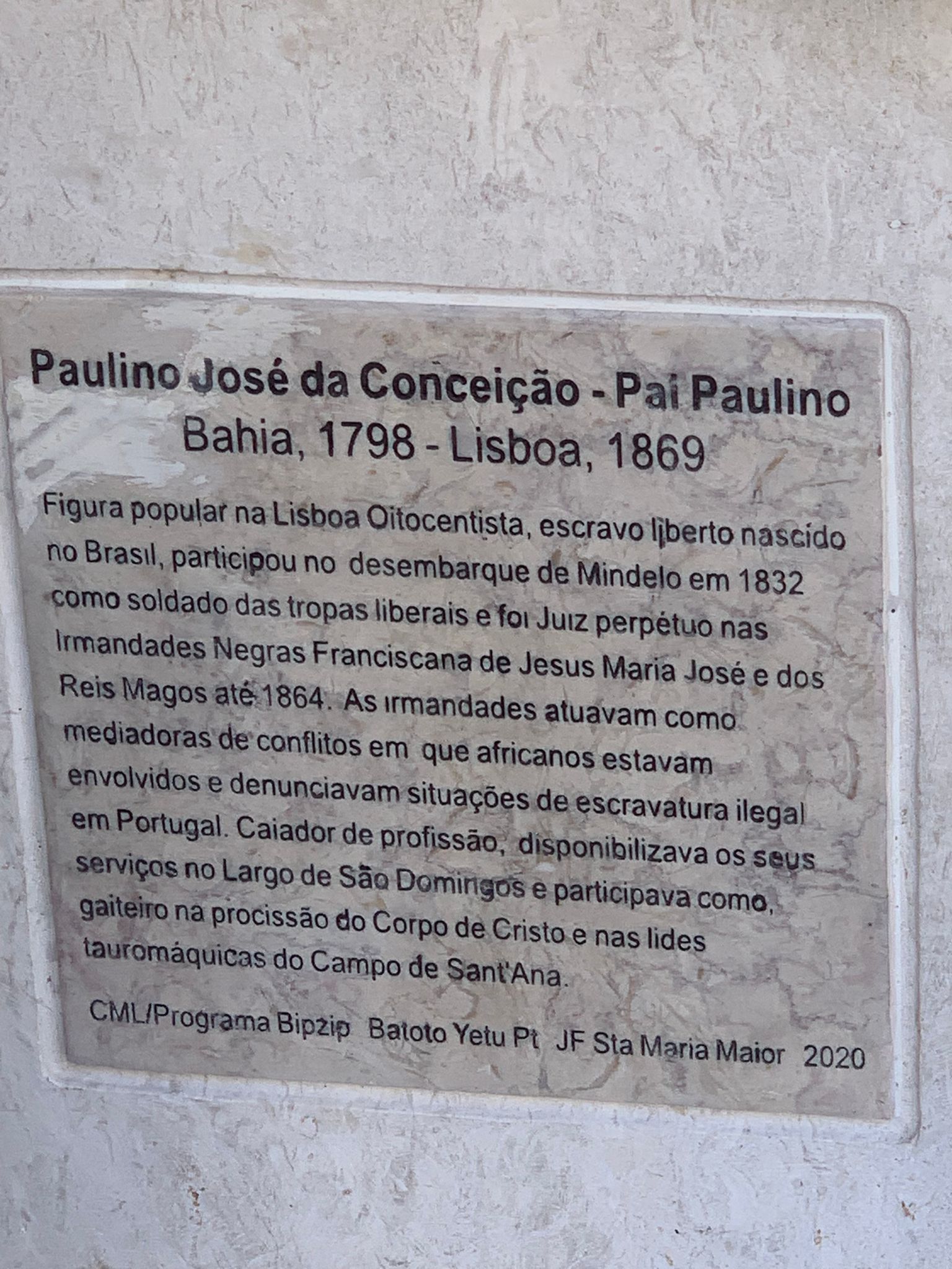 Plaque #14: Estátua Pai Paulino