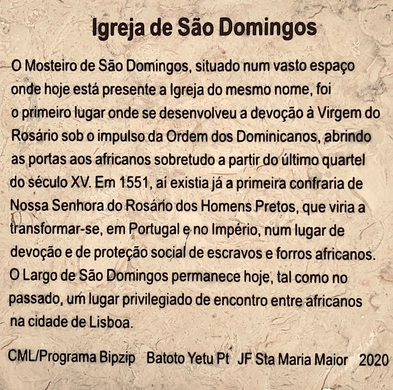 Plaque #15: Igreja de São Domingos