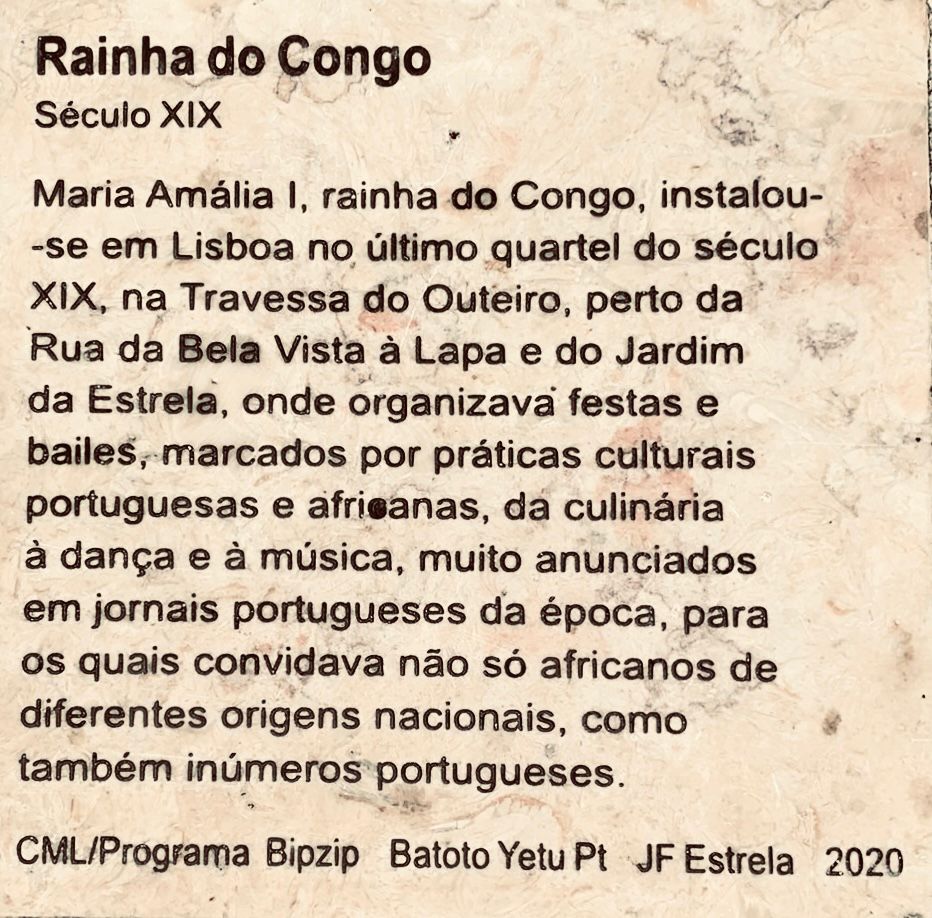 Plaque #6: Rainha Do Congo